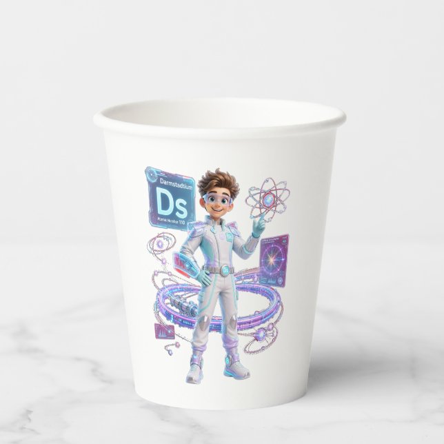  Darmstadtium (Ds) – Atomic Number 110 | ATOMIVRA Paper Cups (Front)