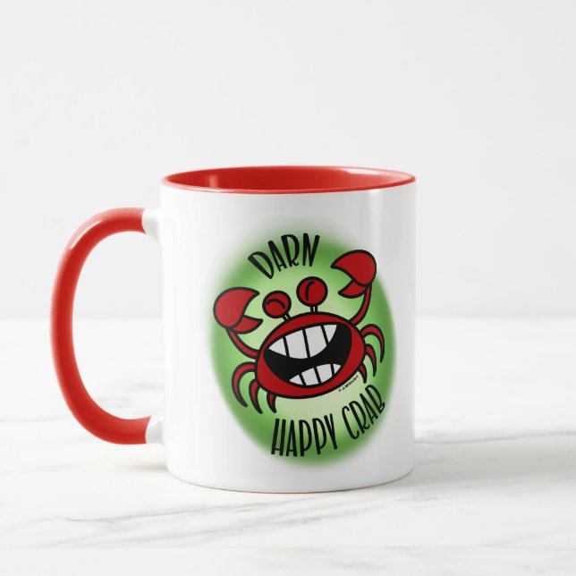 Darn Happy Crab! Mug (Left)