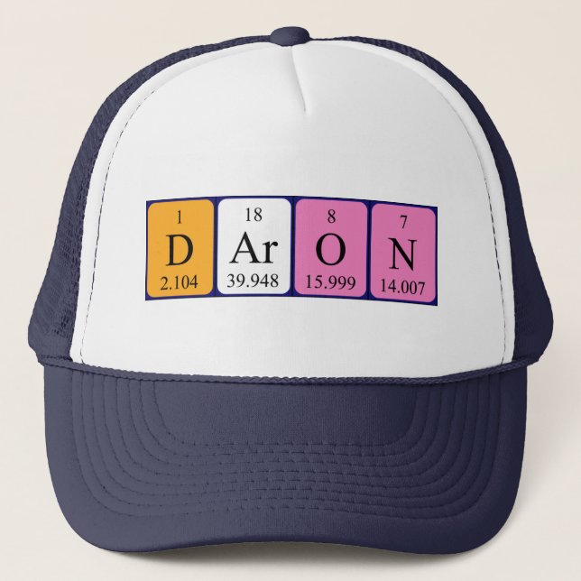 Daron periodic table name hat (Front)
