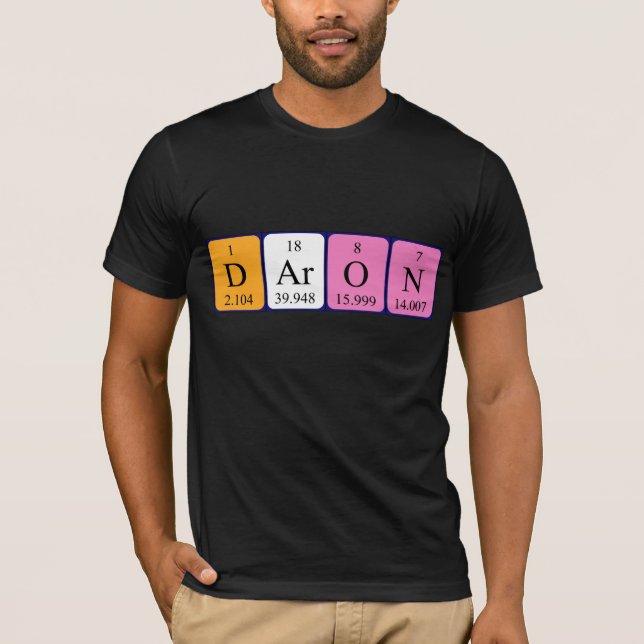 Daron periodic table name shirt (Front)