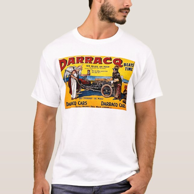 Darracq - Vintage Auto Advertisement T-Shirt (Front)