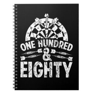 Dart 180 One hundret and eighty Darts Player Notebook