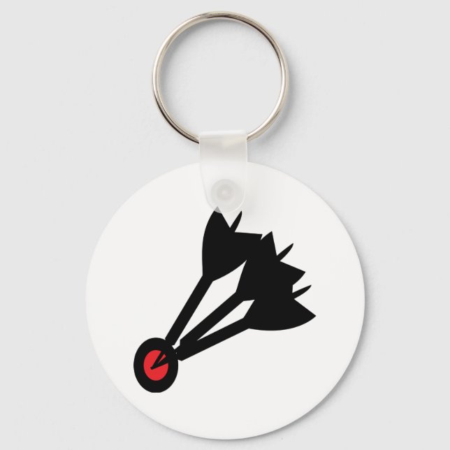 dart arrows bullseye key ring (Front)
