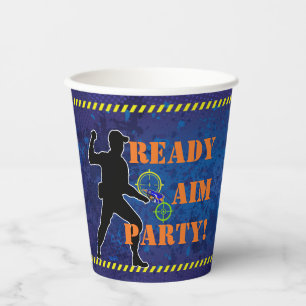 Dart Blaster Soldier Birthday Party Paper Cups