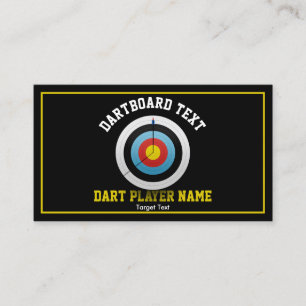 Dart Board Black Business Card