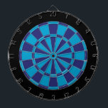Dart Board: Blue, Navy, And Black Dartboard<br><div class="desc">Blue,  Navy,  And Black Coloured Dart Board Game Including 6 Brass Darts</div>