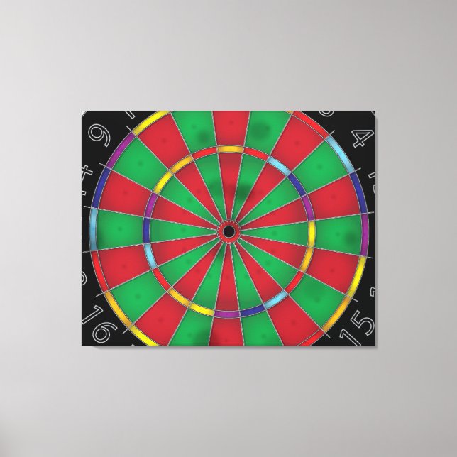 Dart Board Canvas Print (Front)