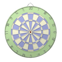 Dart Board: Cream, Pale Purple, And Light Green