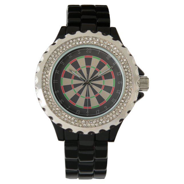 Dart Board Darts Bullseye Watch (Front)