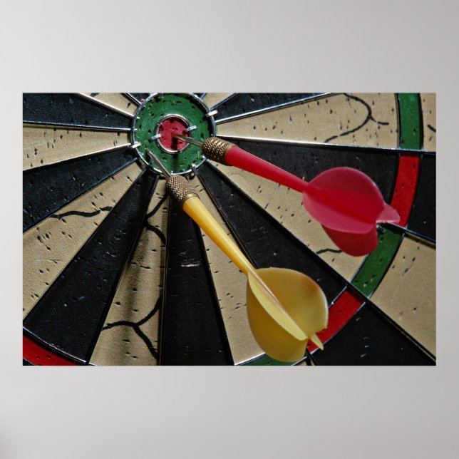 Dart board game poster (Front)
