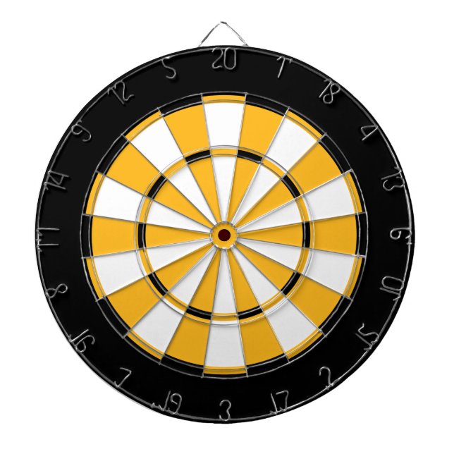 Dart Board in Boston Hockey Colours (Front)