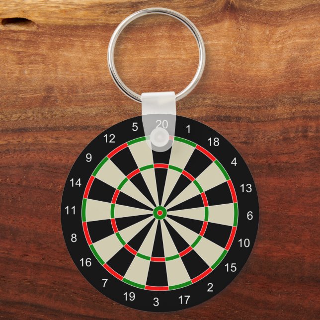 Dart Board Key Ring (Back)