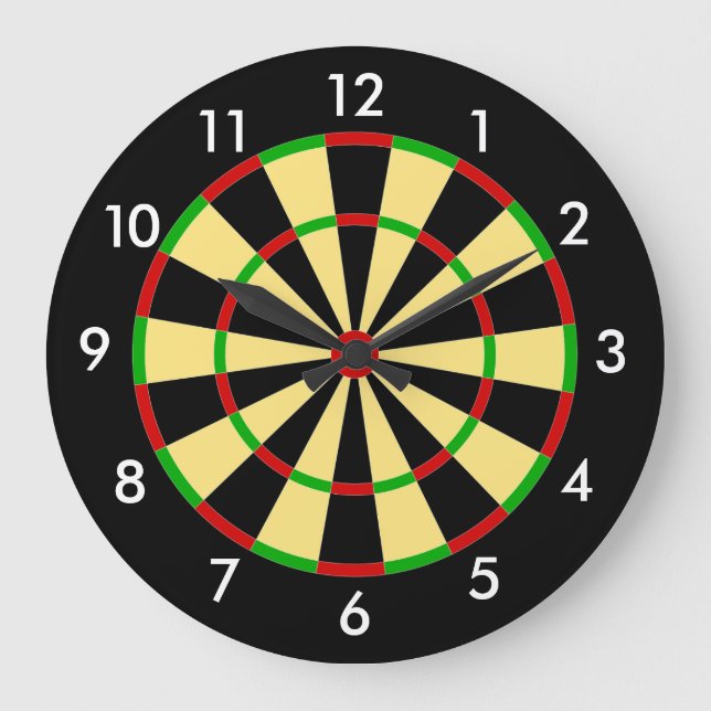 Dart Board Large Clock (Front)
