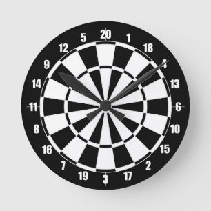Dart Board Round Clock