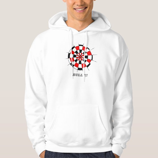 Dart board sweatshirt with hood (Front)