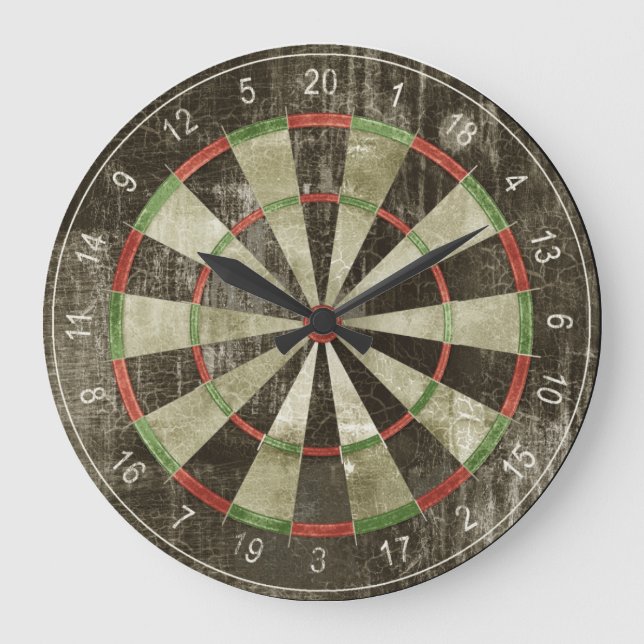 Dart board wall clock (Front)