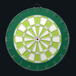 Dart Board: White, Lime, And Green Dartboard<br><div class="desc">White,  Lime,  And Green Coloured Dart Board Game Including 6 Brass Darts</div>