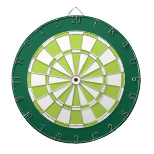 Dart Board: White, Lime, And Green Dartboard