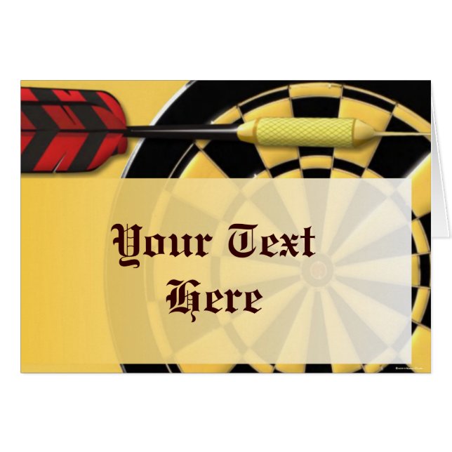 Dart Card (Front Horizontal)