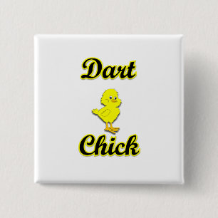 Dart Chick 15 Cm Square Badge