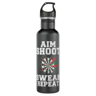 Dart Dart fans Funny Darts Design Dartboard Dart L 710 Ml Water Bottle