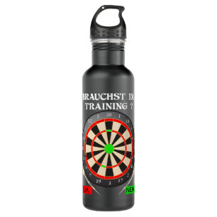 Dart Darts Player Gift Idea Steel Dart Outfit 710 Ml Water Bottle
