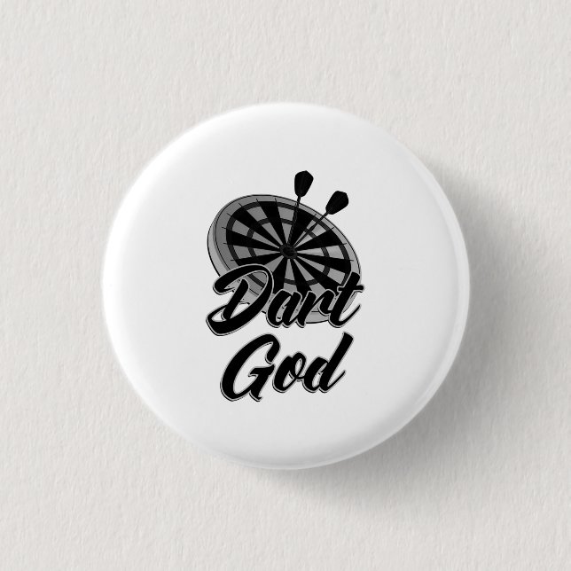 Dart God 3 Cm Round Badge (Front)