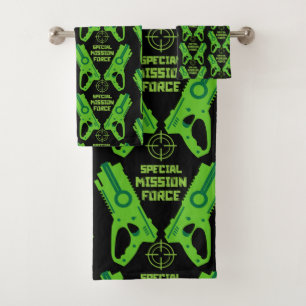 Dart Gun Battle Bath Towel Set
