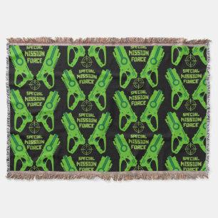 Dart Gun Battle Throw Blanket