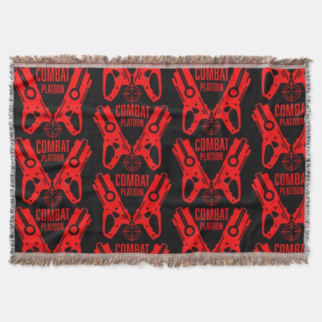Dart Gun Battle Throw Blanket (Front)