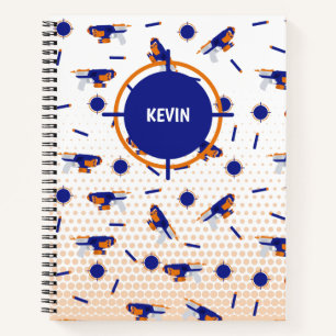 Dart Gun Battle War Boys Target Pattern Notebook