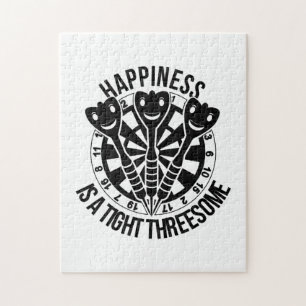 Dart Happiness Is A Tight Threesome Jigsaw Puzzle