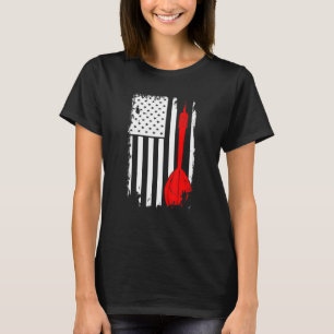 Dart Lover Player Darts ArrAmerican Flag T-Shirt