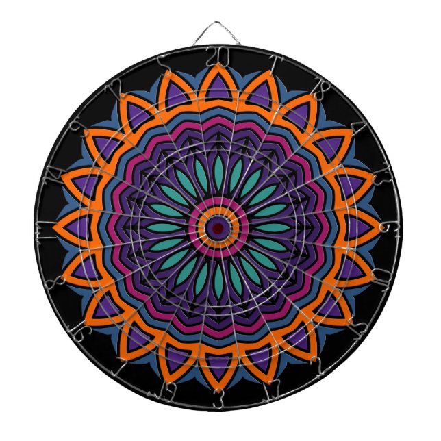 DART Mandala - Flower Dartboard (Front)