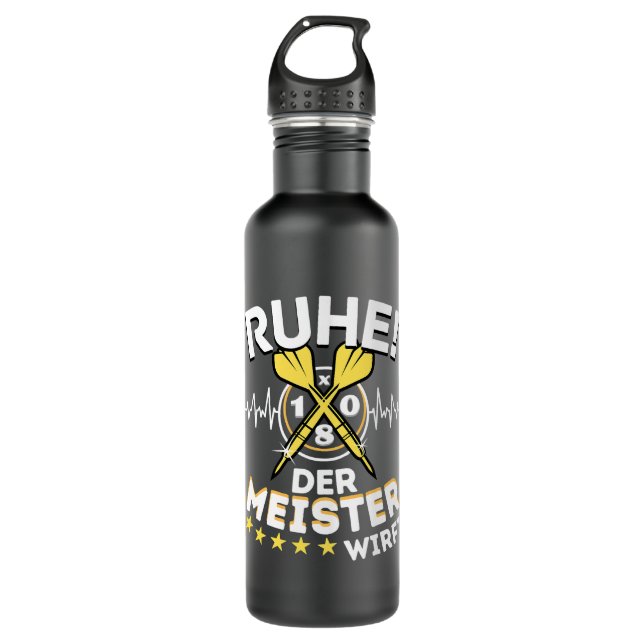 Dart Player Darts Men 710 Ml Water Bottle (Front)