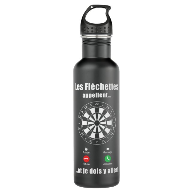 Dart Player Gift Dart The Darts Call 710 Ml Water Bottle (Front)