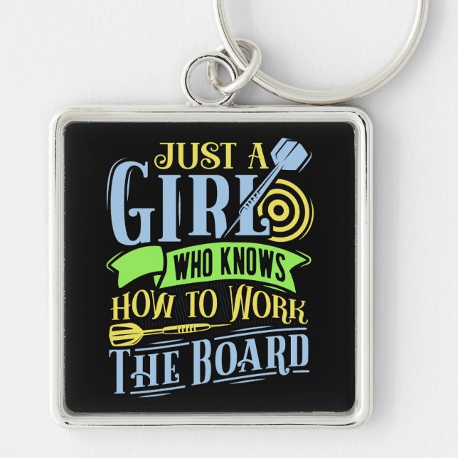 Dart Queen Premium Key Ring (Front)