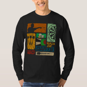 Dart Retro 80s 90s Vintage Dartboard Men's Dart T-Shirt