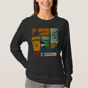 Dart Retro 80s 90s Vintage Dartboard Men's Dart T-Shirt