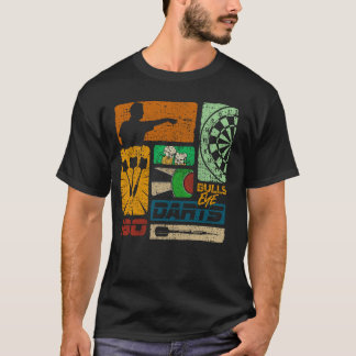 Dart Retro 80s 90s Vintage Dartboard Men's Dart T-Shirt