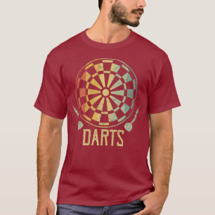 Dart Retro Darts Arrow Vintage Bullseye Darter T-Shirt