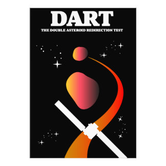 DART space mission space art. Photo Print