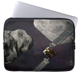 Dart Spacecraft And The Liciacube Prior To Impact Laptop Sleeve