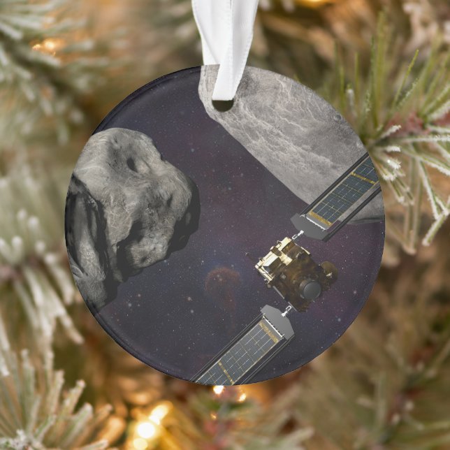Dart Spacecraft And The Liciacube Prior To Impact Ornament (Tree)