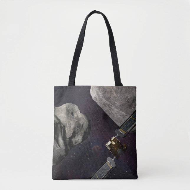 Dart Spacecraft And The Liciacube Prior To Impact Tote Bag (Front)