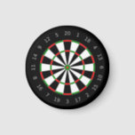 Dart Targetboard Dartboard Magnet<br><div class="desc">Round throw pillow with a authentic regulation dartboard design in black,  red and green.</div>