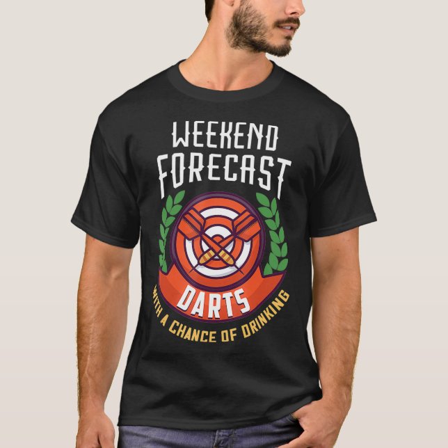 Dart Team Beer Gift Funny Dart Player T-Shirt (Front)