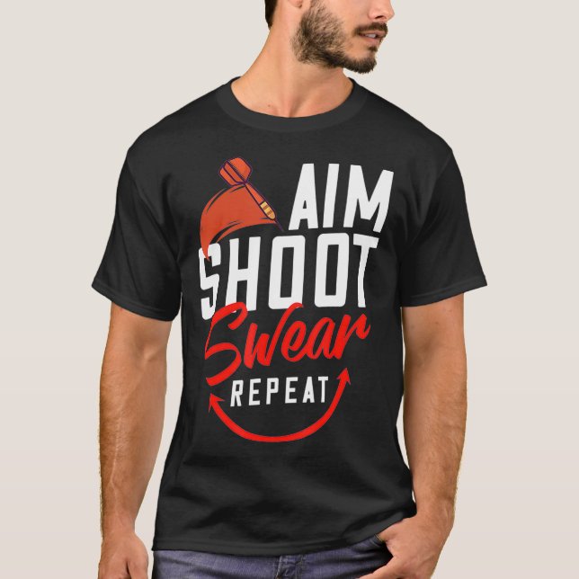 Dart Team Gift Funny Dart Player T-Shirt (Front)
