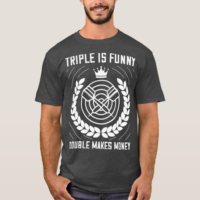 Dart Team Gift Funny Dart Player T-Shirt (Front)