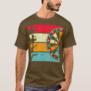 Dart Vintage Dartboard Retro Dart Player Gift T-Shirt